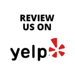large button to leave reviews on Yelp